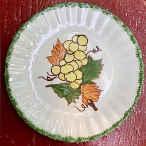 Vintage Discontinued Blue Ridge Southern Pottery Fruit Themed Salad Plate